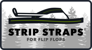 Strip Straps Brand Logo Flip Flop Trees Patch Outdoor